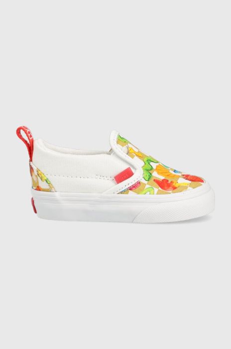 Дитячі кеди Vans TD Slip-On V HARB CHBD колір білий