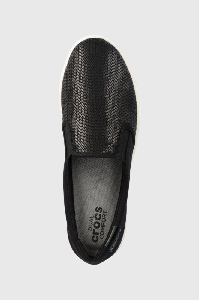 Кеди Crocs колір чорний фото 4