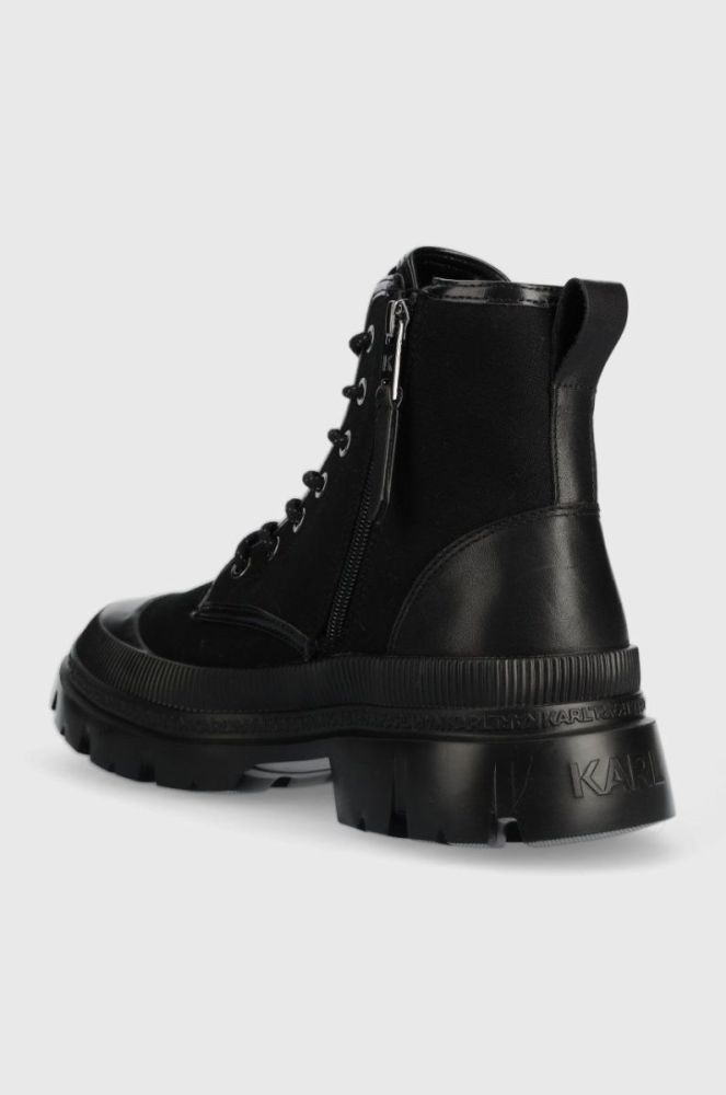 Кеди Karl Lagerfeld KL25251 TREKKA MEN чоловічі колір чорний фото 3