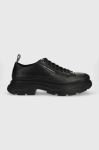 Шкіряні кеди Karl Lagerfeld KL22921 LUNAR колір чорний Шкіряні кеди Karl Lagerfeld KL22921 LUNAR колір чорний