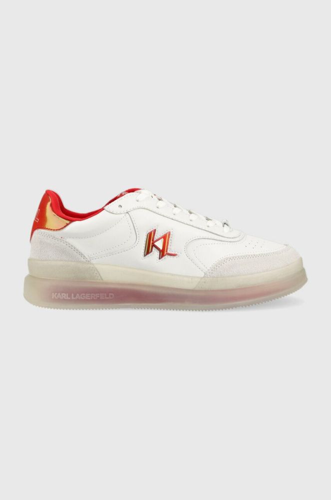 Шкіряні кросівки Karl Lagerfeld Kl53426 Brink колір білий