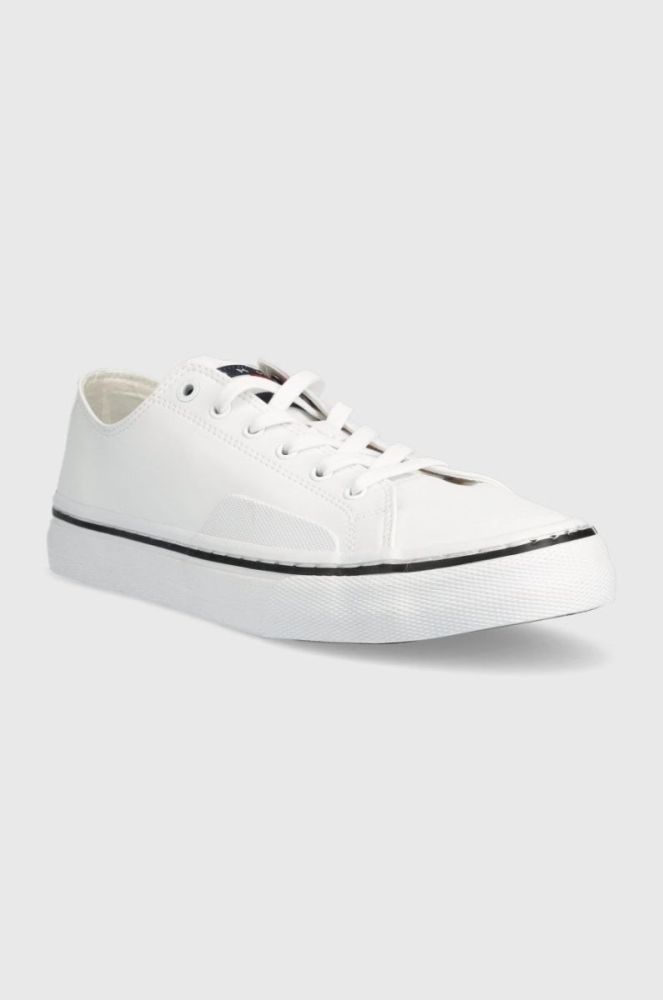 Кеди Tommy Jeans Leather Vulc Tjm Ess чоловічі колір білий фото 2