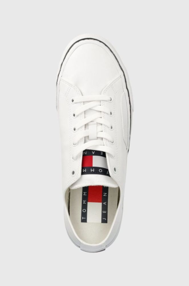Кеди Tommy Jeans Leather Vulc Tjm Ess чоловічі колір білий фото 4