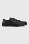 Кеди Tommy Jeans Leather Vulc Tjm Ess чоловічі колір чорний Кеди Tommy Jeans Leather Vulc Tjm Ess чоловічі колір чорний