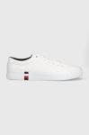 Шкіряні кросівки Tommy Hilfiger FM0FM04351 MODERN VULC CORPORATE LEATHER колір білий Шкіряні кросівки Tommy Hilfiger FM0FM04351 MODERN VULC CORPORATE LEATHER колір білий