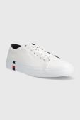 Шкіряні кросівки Tommy Hilfiger FM0FM04351 MODERN VULC CORPORATE LEATHER колір білий