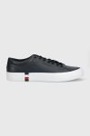 Шкіряні кросівки Tommy Hilfiger FM0FM04351 MODERN VULC CORPORATE LEATHER колір синій Шкіряні кросівки Tommy Hilfiger FM0FM04351 MODERN VULC CORPORATE LEATHER колір синій