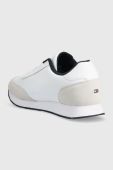 Шкіряні кросівки Tommy Hilfiger FM0FM04397 CORE EVA RUNNER CORPORATE LEA колір білий