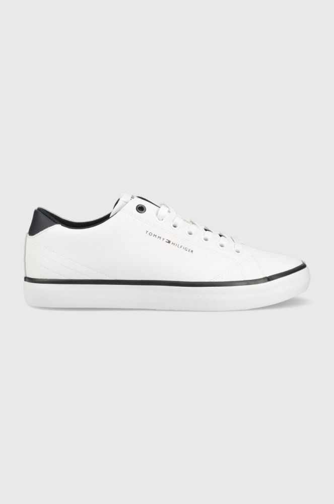 Шкіряні кеди Tommy Hilfiger TH HI VULC CORE LOW LEATHER колір білий FM0FM04731