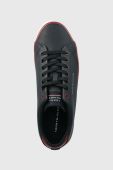 Шкіряні кеди Tommy Hilfiger TH HI VULC CORE LOW LEATHER колір синій FM0FM04731