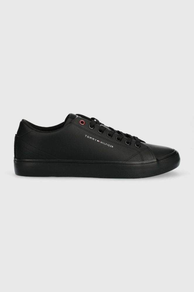 Шкіряні кеди Tommy Hilfiger TH HI VULC CORE LOW LEATHER колір чорний FM0FM04731