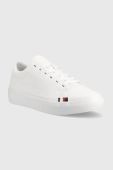 Шкіряні кросівки Tommy Hilfiger ELEVATED VULC LEATHER LOW колір білий FM0FM04418 (3101544)