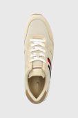 Кросівки Tommy Hilfiger ICONIC SEASONAL MIX RUNNER колір бежевий FM0FM04736