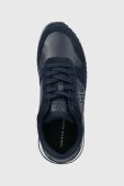 Шкіряні кросівки Tommy Hilfiger RUNNER EVO LEATHER колір синій FM0FM04479