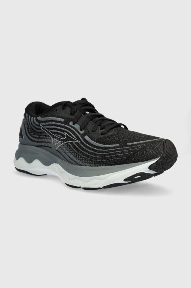 Бігові кросівки Mizuno Wave Skyrise 4 колір чорний фото 2