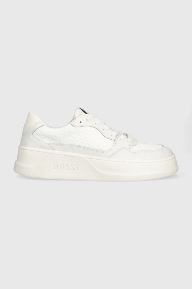 Шкіряні кросівки Guess Avellino колір білий FM5CIA FAB12 WHITE