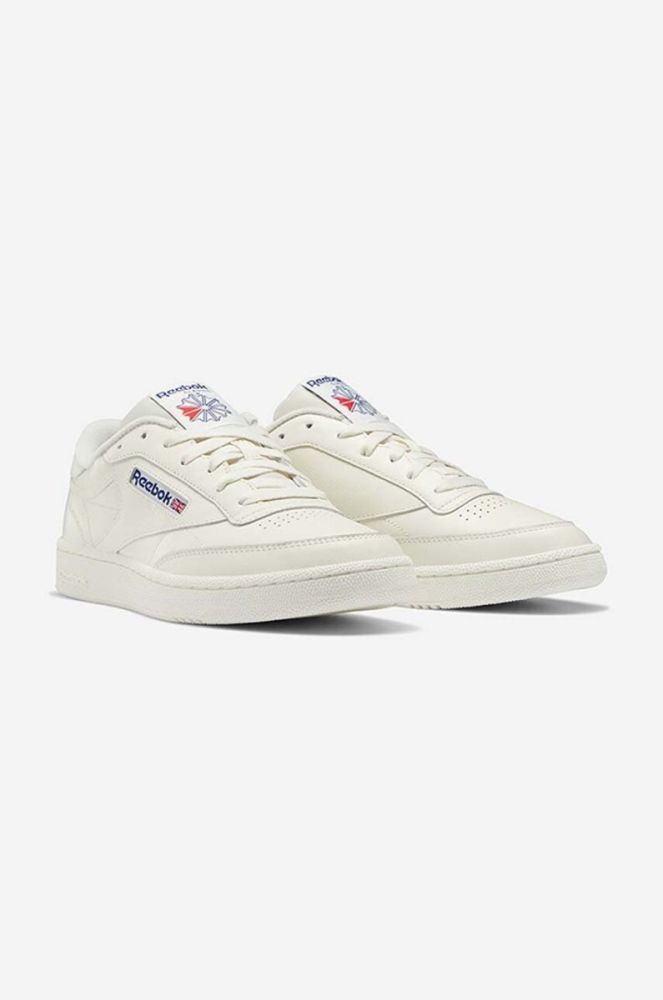 Шкіряні кросівки Reebok Classic Club C 85 колір білий HP4321-CK/CHK/COB фото 4