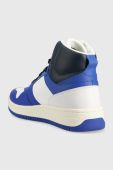 Шкіряні кросівки Tommy Jeans MID CUT BASKET EM0EM01164 колір блакитний