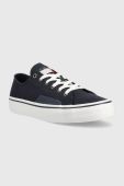 Кеди Tommy Jeans SKATE CANVAS ESS чоловічі колір синій EM0EM01175