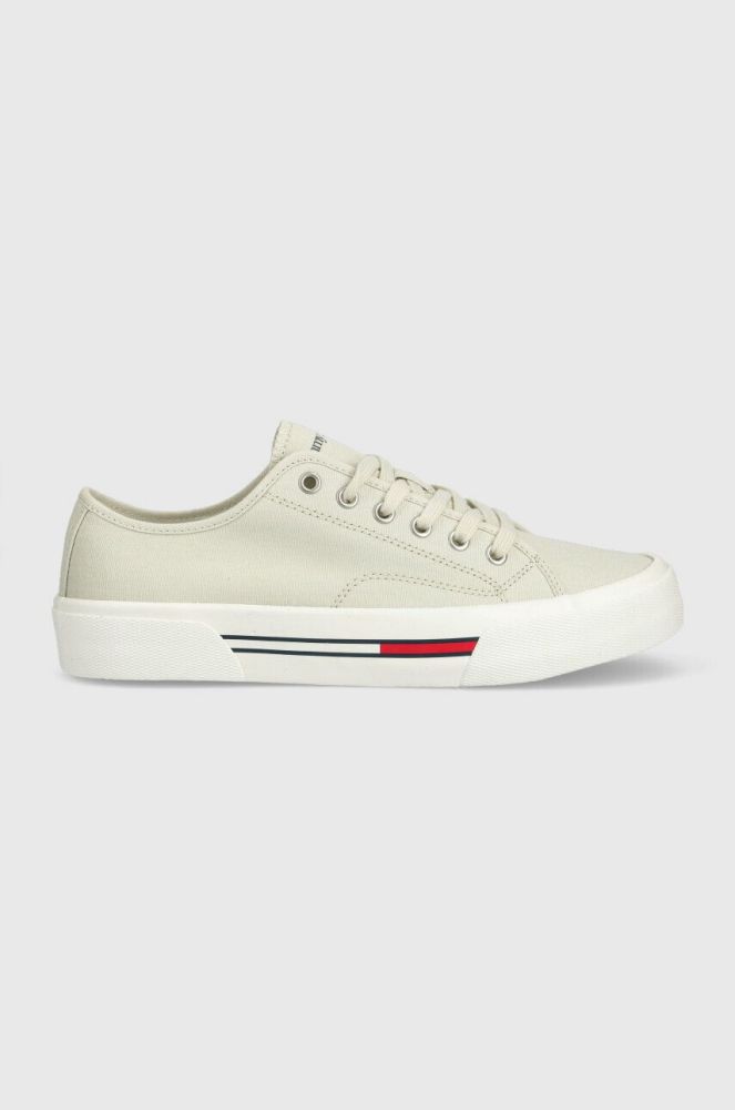 Кеди Tommy Jeans LACE UP CANVAS COLOR чоловічі колір сірий (2977682)