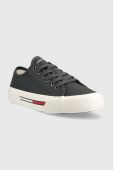 Кеди Tommy Jeans LACE UP CANVAS COLOR чоловічі колір сірий (3292643)