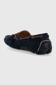 Замшеві мокасини Polo Ralph Lauren Anders чоловічі колір синій 803764303004