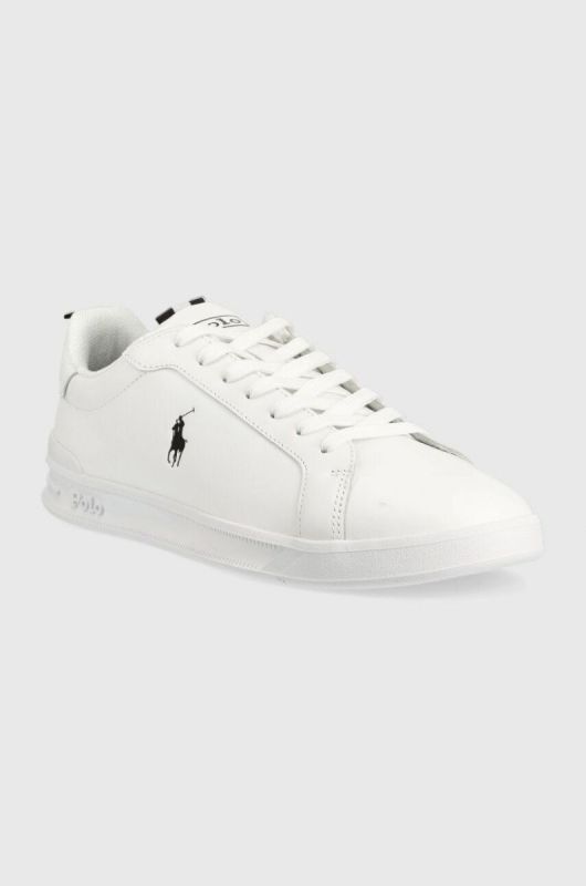 Шкіряні кросівки Polo Ralph Lauren Hrt Ct II колір білий 809860883006 фото 2
