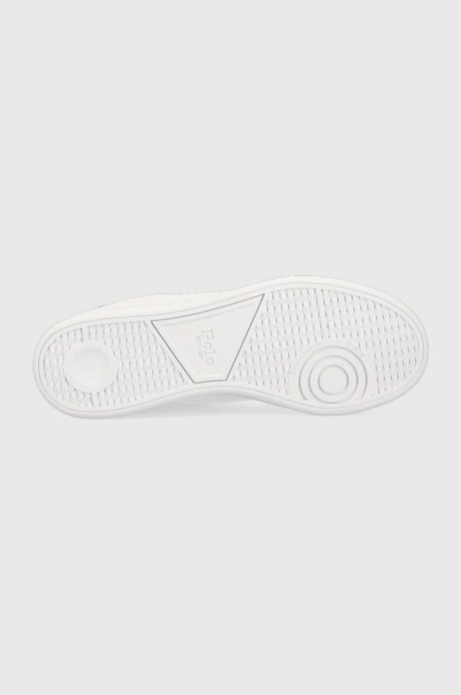 Шкіряні кросівки Polo Ralph Lauren Hrt Ct II колір білий 809860883006 фото 5