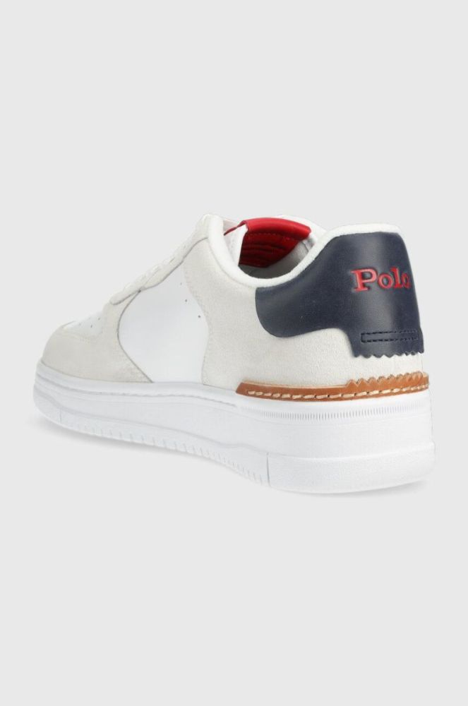 Шкіряні кросівки Polo Ralph Lauren Masters Crt колір білий 809891794001 фото 3