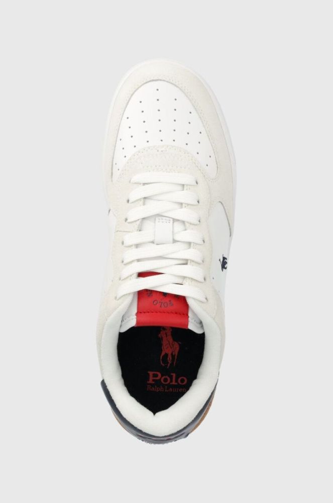 Шкіряні кросівки Polo Ralph Lauren Masters Crt колір білий 809891794001 фото 4