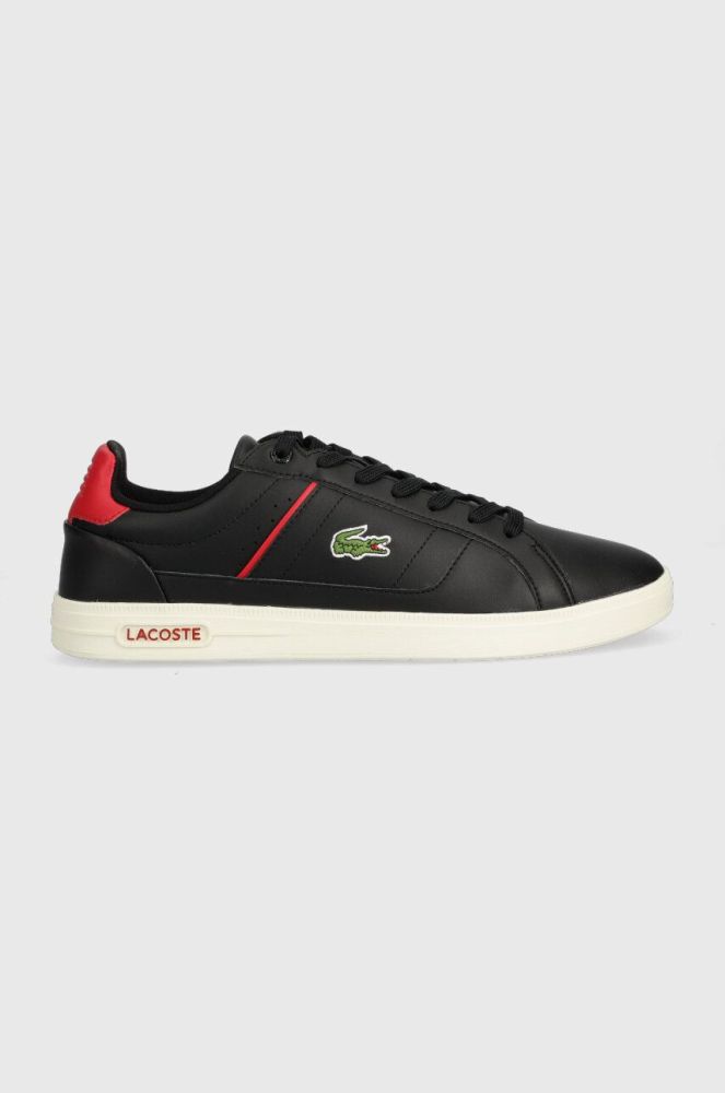 Шкіряні кросівки Lacoste EUROPA PRO колір чорний 44SMA0012