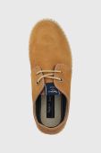 Замшеві еспадрилі Pepe Jeans TOURIST колір коричневий PMS10314