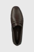 Шкіряні мокасини Tommy Hilfiger CASUAL HILFIGER LEATHER DRIVER чоловічі колір коричневий FM0FM04446