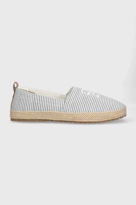 Еспадрилі Tommy Hilfiger TH ESPADRILLE CLASSIC SEERSUCKER FM0FM04449 колір блакитний Еспадрилі Tommy Hilfiger TH ESPADRILLE CLASSIC SEERSUCKER FM0FM04449 колір блакитний