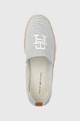 Еспадрилі Tommy Hilfiger TH ESPADRILLE CLASSIC SEERSUCKER FM0FM04449 колір блакитний Еспадрилі Tommy Hilfiger TH ESPADRILLE CLASSIC SEERSUCKER FM0FM04449 колір блакитний