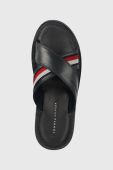 Шльопанці Tommy Hilfiger CRISS CROSS чоловічі колір чорний FM0FM04457