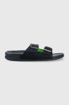 Замшеві шльопанці Tommy Hilfiger HILFIGER NUBUCK BUCKLES SANDAL чоловічі колір синій FM0FM04459 Замшеві шльопанці Tommy Hilfiger HILFIGER NUBUCK BUCKLES SANDAL чоловічі колір синій FM0FM04459