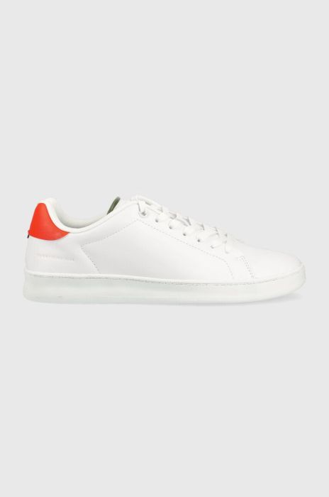 Шкіряні кросівки Tommy Hilfiger COURT SNEAKER LEATHER CUP колір білий