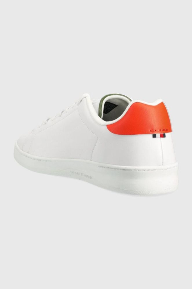 Шкіряні кросівки Tommy Hilfiger COURT SNEAKER LEATHER CUP колір білий фото 3