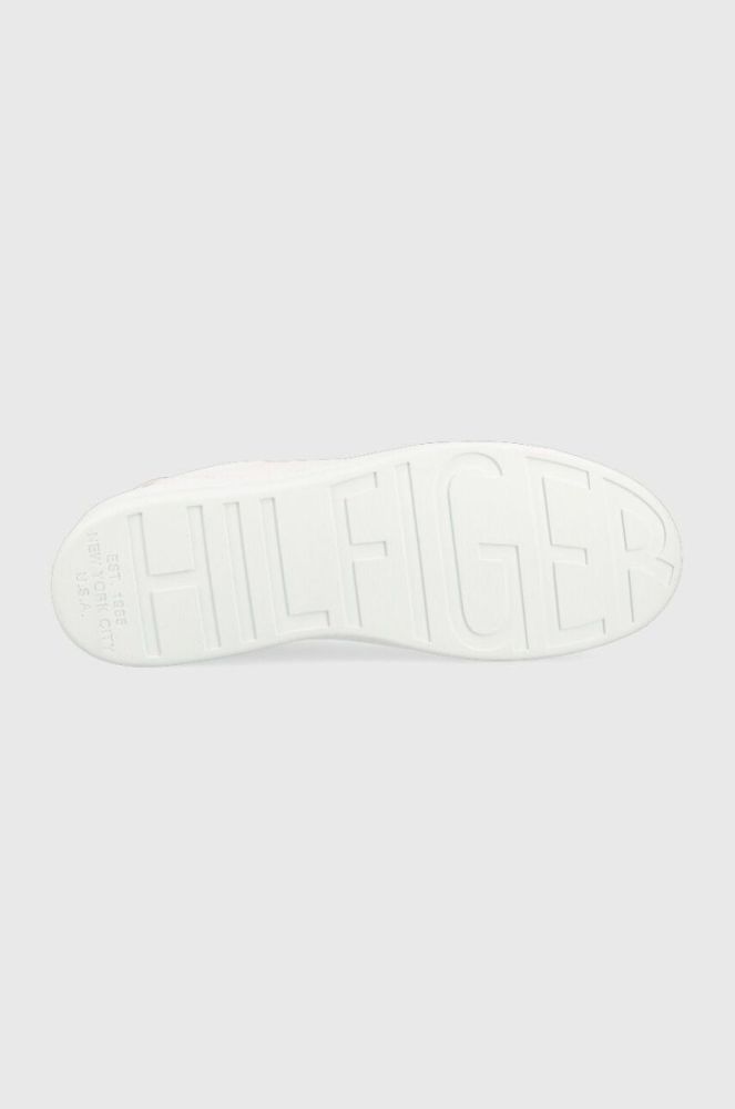 Шкіряні кросівки Tommy Hilfiger COURT SNEAKER LEATHER CUP колір білий фото 5