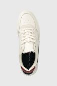 Шкіряні кросівки Tommy Hilfiger ELEVATED CUPSOLE LEATHER колір білий FM0FM04490