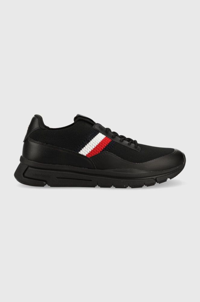 Кросівки Tommy Hilfiger PREMIUM LIGHTWEIGHT RUNNER KNIT колір чорний