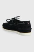 Замшеві мокасини Tommy Hilfiger TH BOAT SHOE CORE SUEDE чоловічі колір синій FM0FM04505