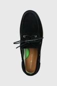 Замшеві мокасини Tommy Hilfiger TH BOAT SHOE CORE SUEDE чоловічі колір синій FM0FM04505
