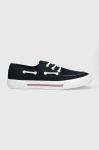 Кеди Tommy Hilfiger CORE BOAT SHOE CANVAS чоловічі колір синій FM0FM04510 Кеди Tommy Hilfiger CORE BOAT SHOE CANVAS чоловічі колір синій FM0FM04510