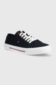 Кеди Tommy Hilfiger CORE CORPORATE VULC CANVAS чоловічі колір синій