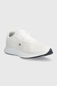 Кросівки Tommy Hilfiger LIGHTWEIGHT RUNNER KNIT FLAG колір білий FM0FM04563