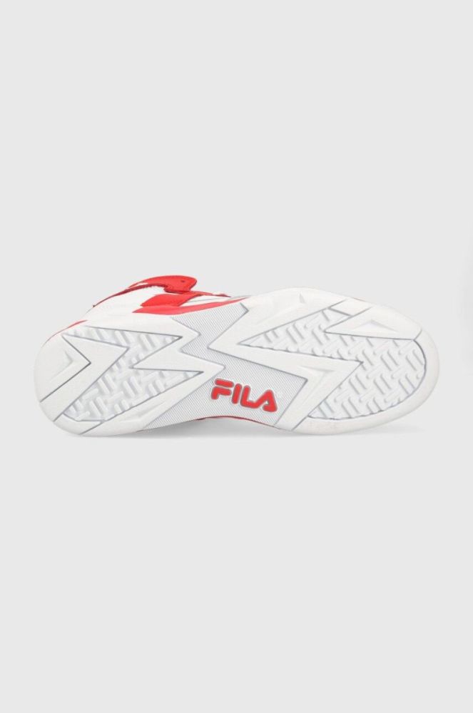 Шкіряні кросівки Fila M-SQUAD колір червоний фото 5