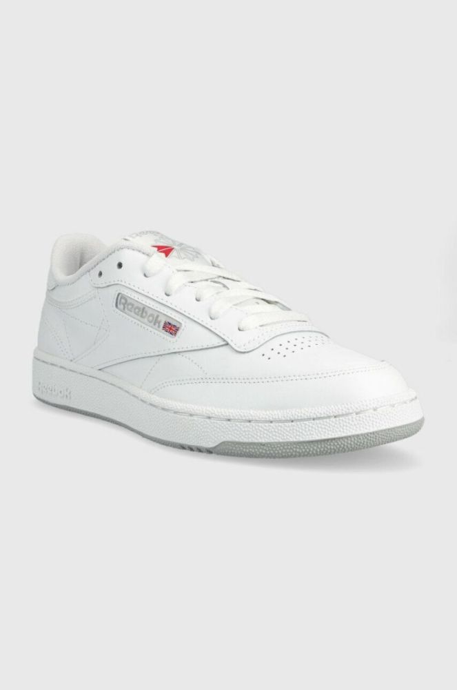 Шкіряні кросівки Reebok Classic Club C колір білий FZ6011-WH/WH/PG3 фото 2