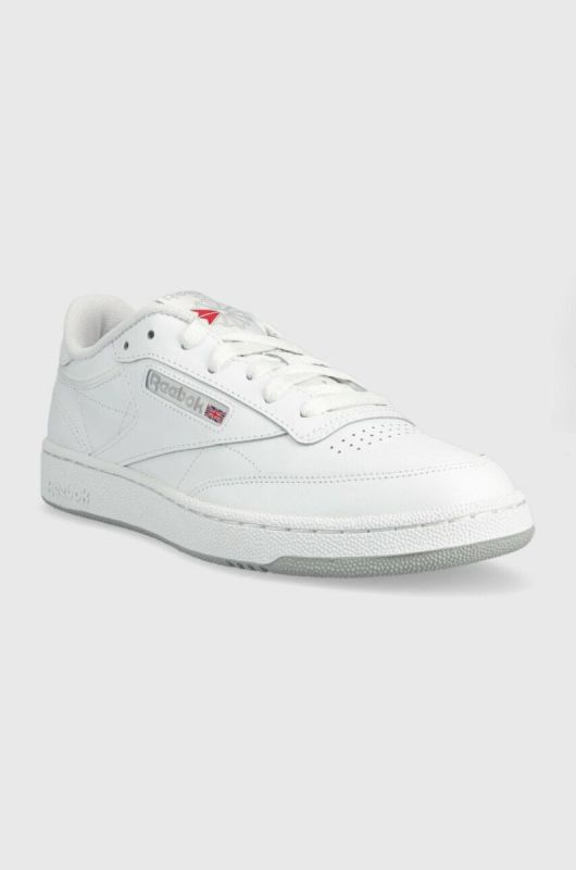 Шкіряні кросівки Reebok Classic Club C колір білий FZ6011-WH/WH/PG3 фото 2